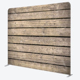 Aperturee - Aperturee Vintage Brown Wooden Board Photo Pillow Case Backdrop